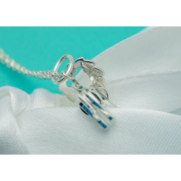 Tiffany & Co. Lion Necklace Save the Wild Lion Charm Pendant in Silver 16" Chain - Picture 4 of 8